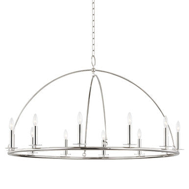 Hudson Valley Lighting Howell Chandelier in Polished Nickel 9547-PN