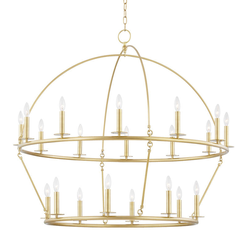 Hudson Valley Lighting Howell Chandelier in Aged Brass 9549-AGB