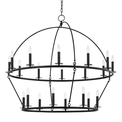 Hudson Valley Lighting Howell Chandelier in Aged Iron 9549-AI