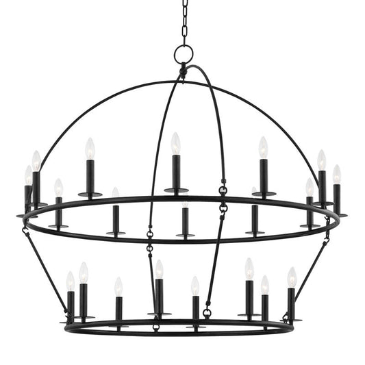 Hudson Valley Lighting Howell Chandelier in Aged Iron 9549-AI