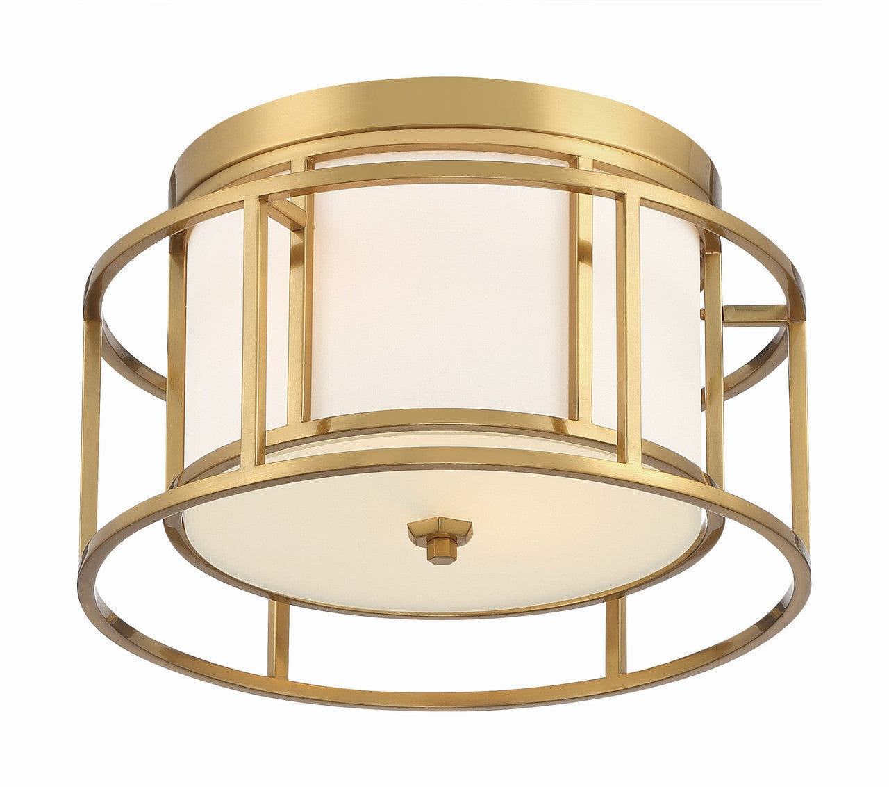 Crystorama Brian Patrick Flynn for Crystorama Hulton 2 Light Luxe Gold Ceiling Mount 9590-LG