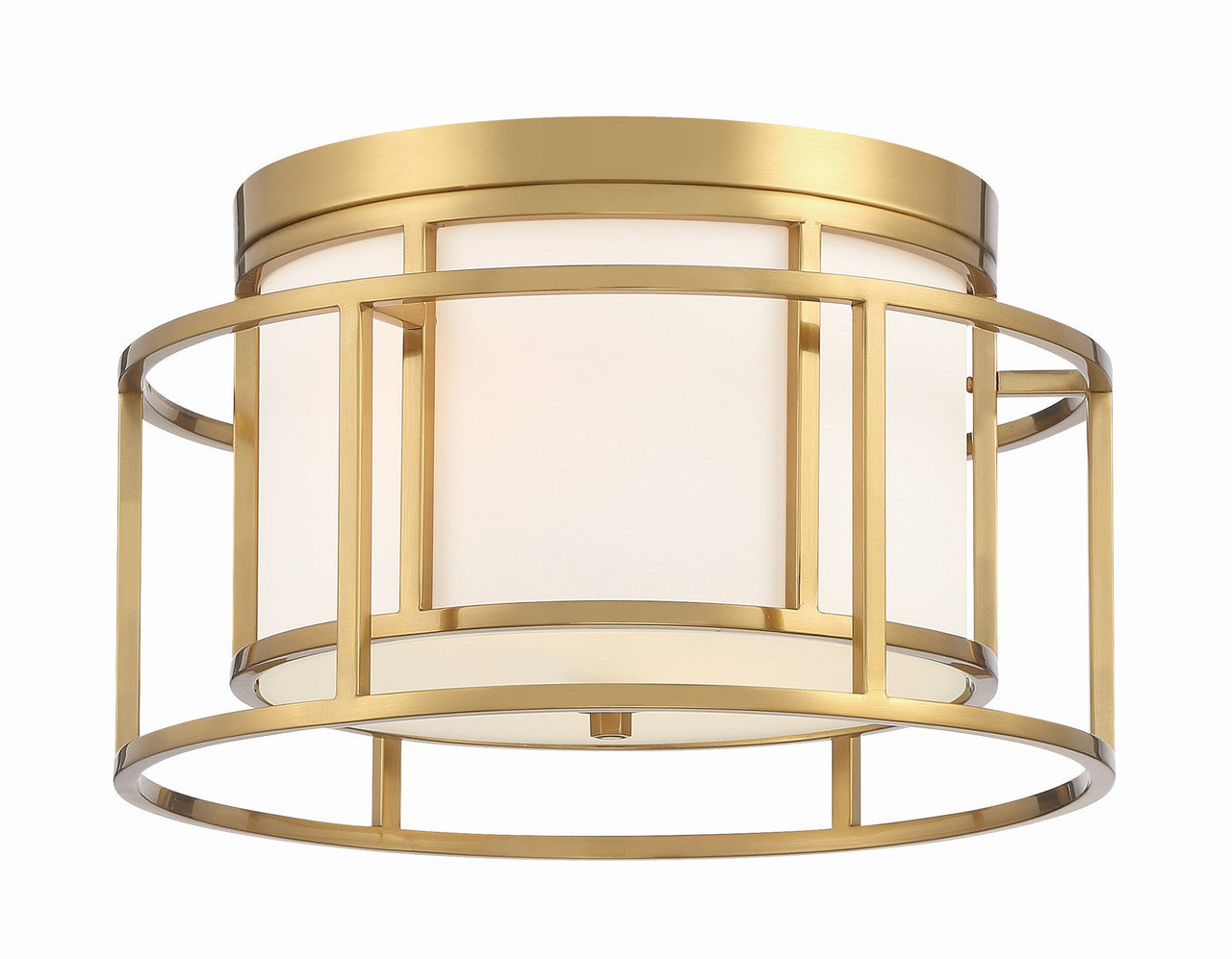 Crystorama Brian Patrick Flynn for Crystorama Hulton 2 Light Luxe Gold Ceiling Mount 9590-LG