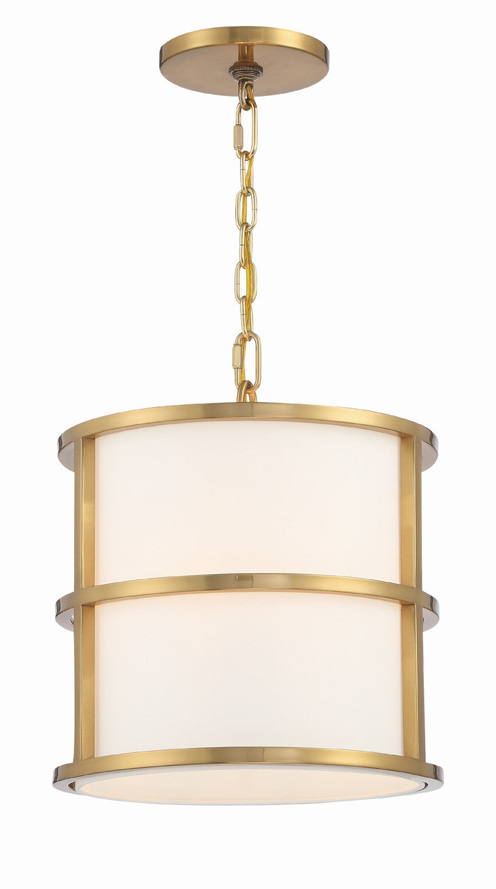 Crystorama Brian Patrick Flynn for Crystorama Hulton 3 Light Luxe Gold Pendant 9593-LG