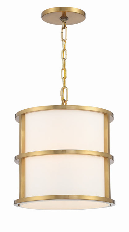 Crystorama Brian Patrick Flynn for Crystorama Hulton 3 Light Luxe Gold Pendant 9593-LG