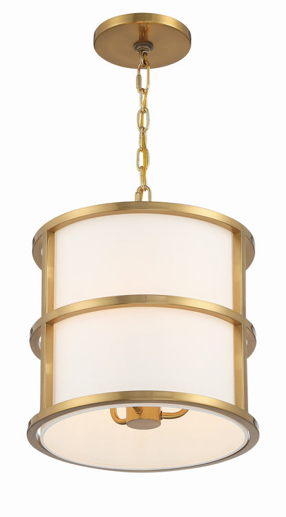 Crystorama Brian Patrick Flynn for Crystorama Hulton 3 Light Luxe Gold Pendant 9593-LG