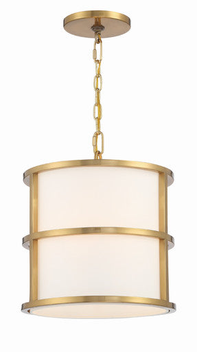 Crystorama Brian Patrick Flynn for Crystorama Hulton 3 Light Luxe Gold Pendant 9593-LG