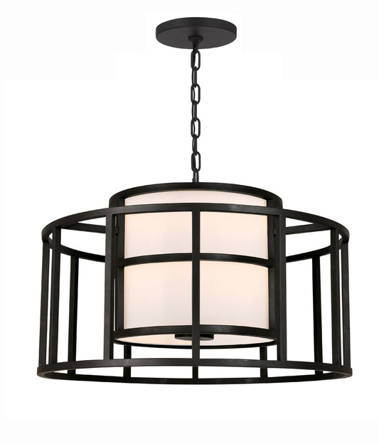 Crystorama Brian Patrick Flynn for Crystorama Hulton 5 Light Matte Black Chandelier 9595-MK