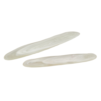 Currey & Co. Milky White Tray Set of 2 1200-0754