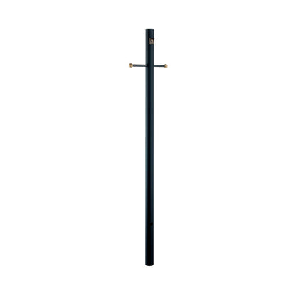 Acclaim Lighting 7-ft Black Direct Burial Post With Photocell And Cross Arm in Matte Black 96-320BK