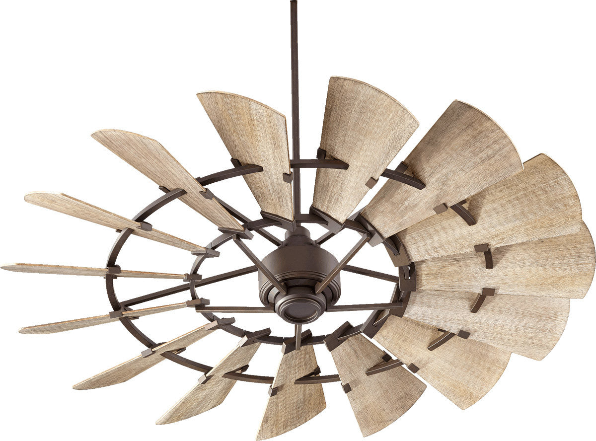 Quorum Windmill Ceiling Fan in Oiled Bronze 96015-86