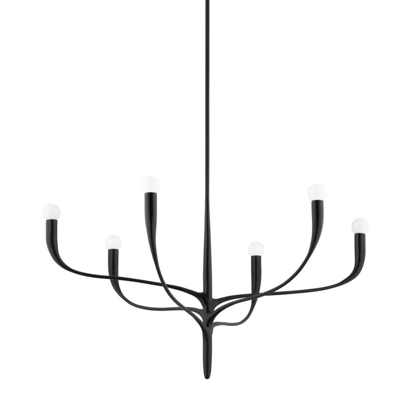 Hudson Valley Lighting Labra Chandelier in Aged Iron 9606-AI