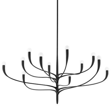 Hudson Valley Lighting Labra Chandelier in Aged Iron 9612-AI