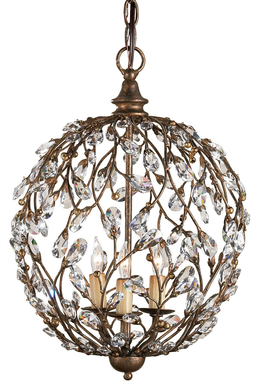 Currey & Co. Crystal Bud Cupertino Orb Chandelier 9652