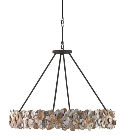 Currey & Co. Oyster Shell Chandelier 9672