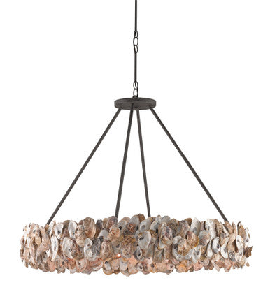 Currey & Co. Oyster Shell Chandelier 9672