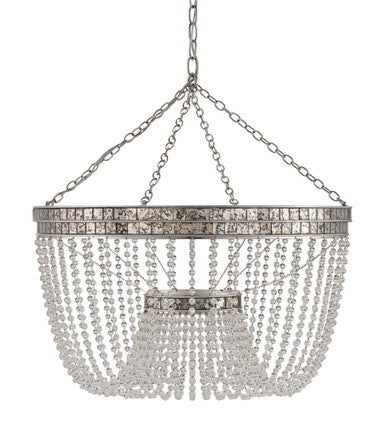 Currey & Co. Highbrow Beaded Glass Chandelier 9685