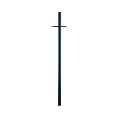 Acclaim Lighting 7-ft Black Direct Burial Post With Cross Arm in Matte Black 96BK