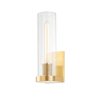 Hudson Valley Lighting Porter Wall Sconce in Aged Brass 9700-AGB