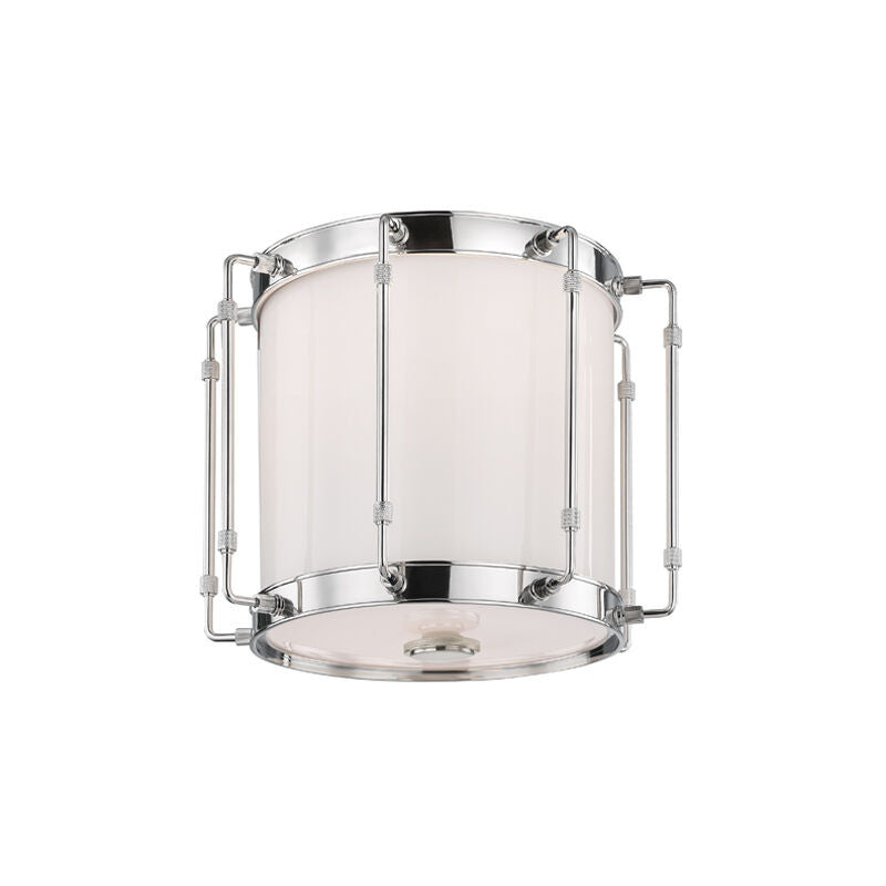 Hudson Valley Lighting Hyde Park Flush Mount in Polished Nickel 9713-PN