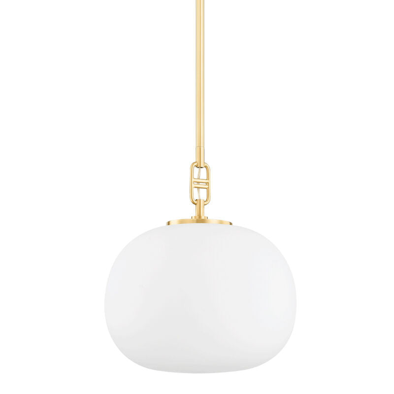 Hudson Valley Lighting Ingels Pendant in Aged Brass 9717-AGB