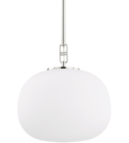 Hudson Valley Lighting Ingels 1 Light Pendant in Polished Nickel 9721-PN