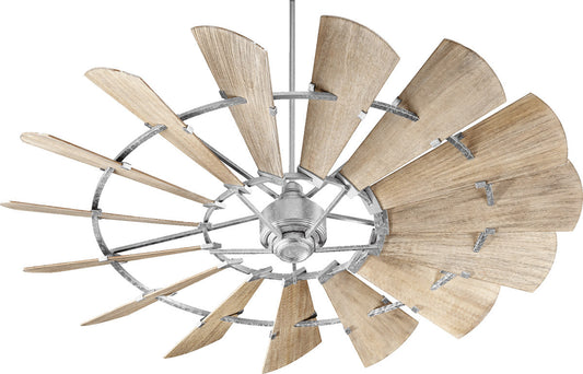 Quorum Windmill Ceiling Fan in Galvanized 97215-9