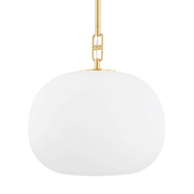 Hudson Valley Lighting Ingels Pendant in Aged Brass 9726-AGB