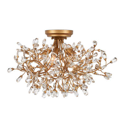 Currey & Co. Crystal Bud Semi-Flush Mount 9000-1123