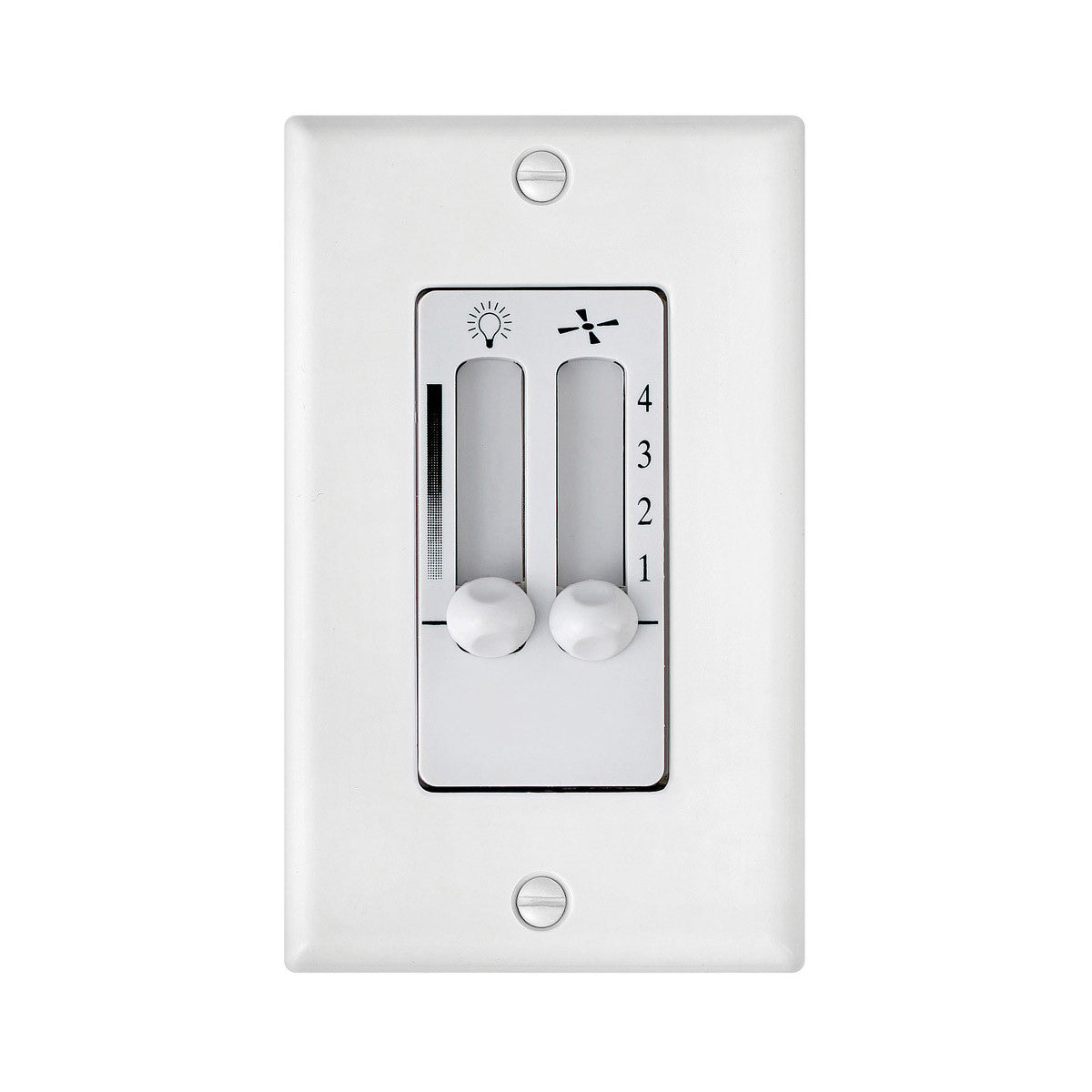 Hinkley Wall Contol 4 Speed Dual Slide Indoor White 980008FWH