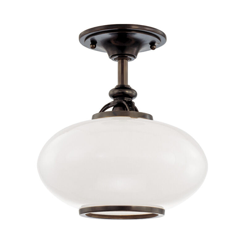 Hudson Valley Lighting Canton Semi Flush in Old Bronze 9812F-OB