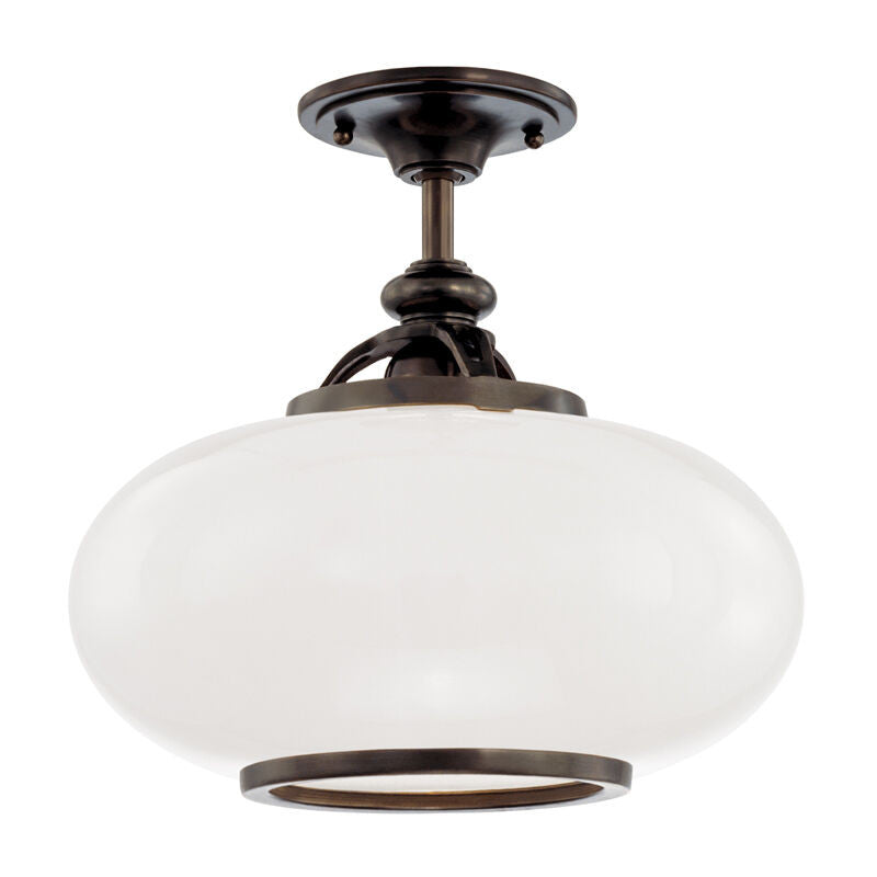 Hudson Valley Lighting Canton Semi Flush in Old Bronze 9815F-OB