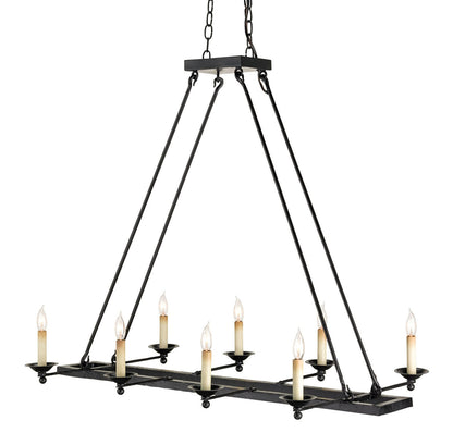 Currey & Co. Houndslow Rectangular Chandelier 9816