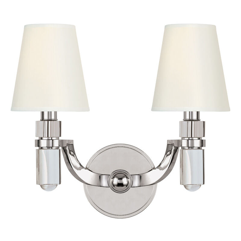 Hudson Valley Lighting Dayton Wall Sconce in Polished Nickel 982-PN-WS