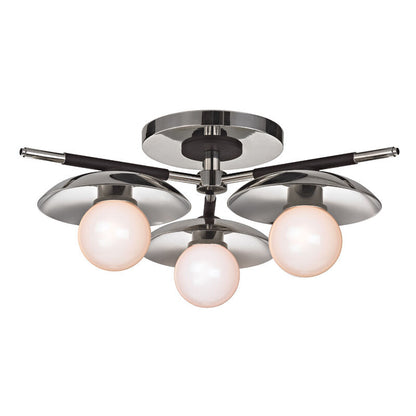 Hudson Valley Lighting Julien Semi Flush in Polished Nickel 9823-PN