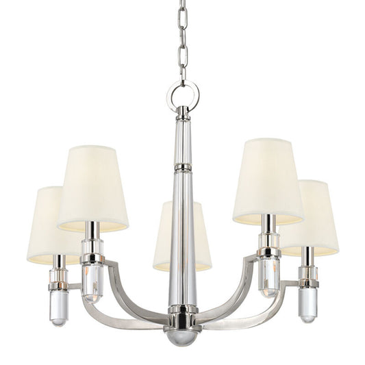 Hudson Valley Lighting Dayton Chandelier in Polished Nickel 985-PN-WS