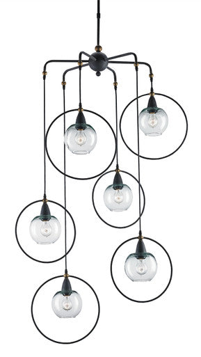 Currey & Co. Moorsgate Black Multi-Pendant 9869