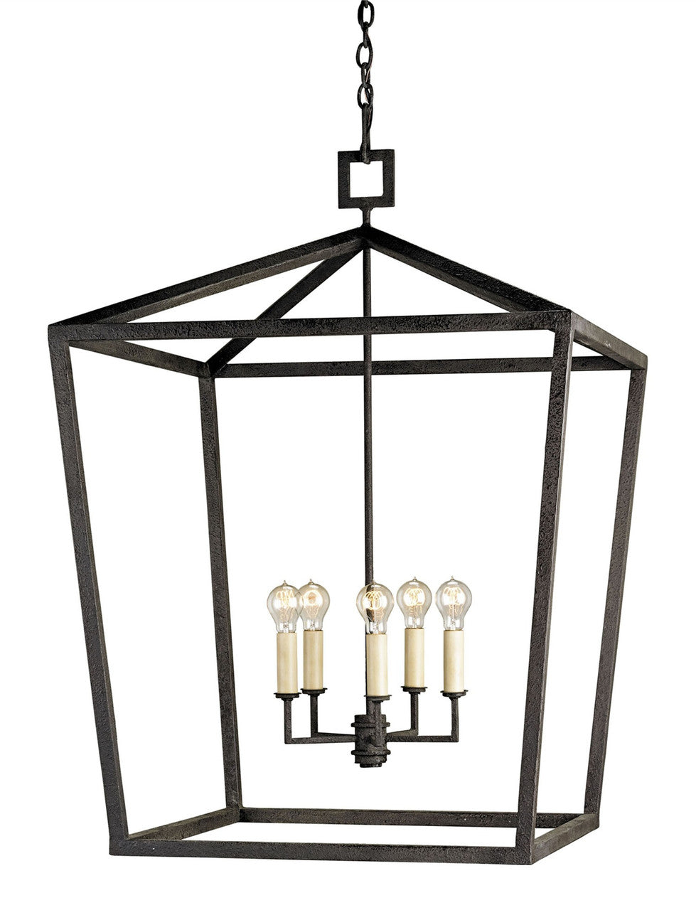 Currey & Co. Denison Black Grande Lantern 9871