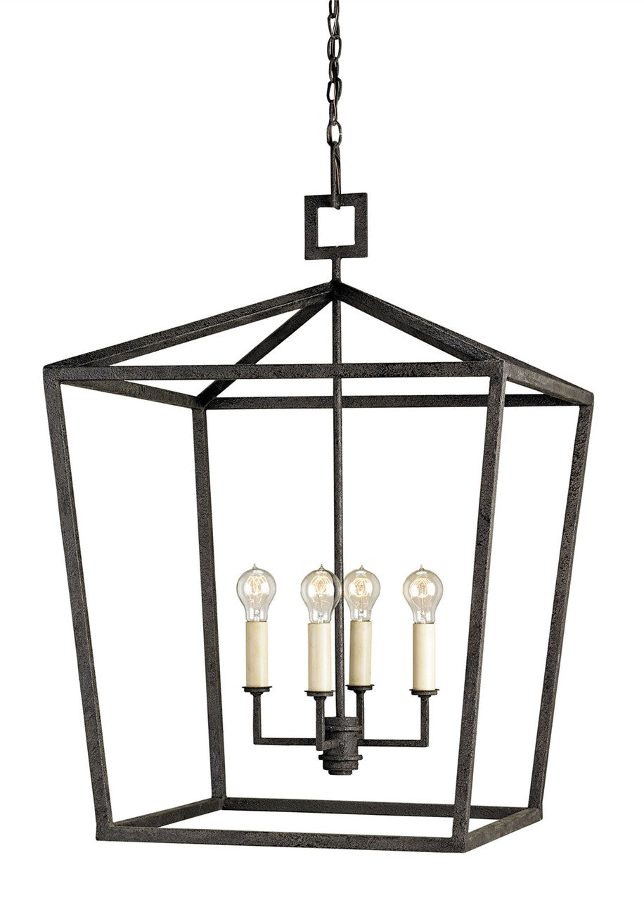 Currey & Co. Denison Black Large Lantern 9872