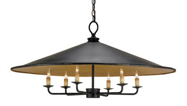 Currey & Co. Brussels Black Chandelier 9873