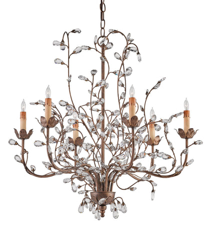 Currey & Co. Crystal Bud Cupertino Medium Chandelier 9882