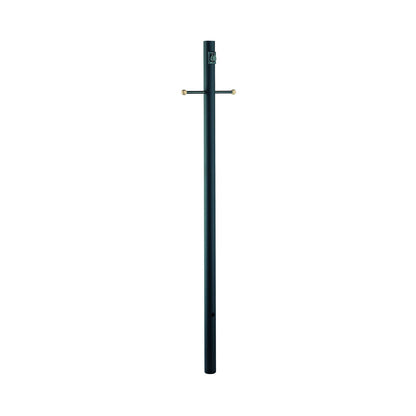 Acclaim Lighting 7-ft Black Direct Burial Post With Outlet And Cross Arm in Matte Black 98BK