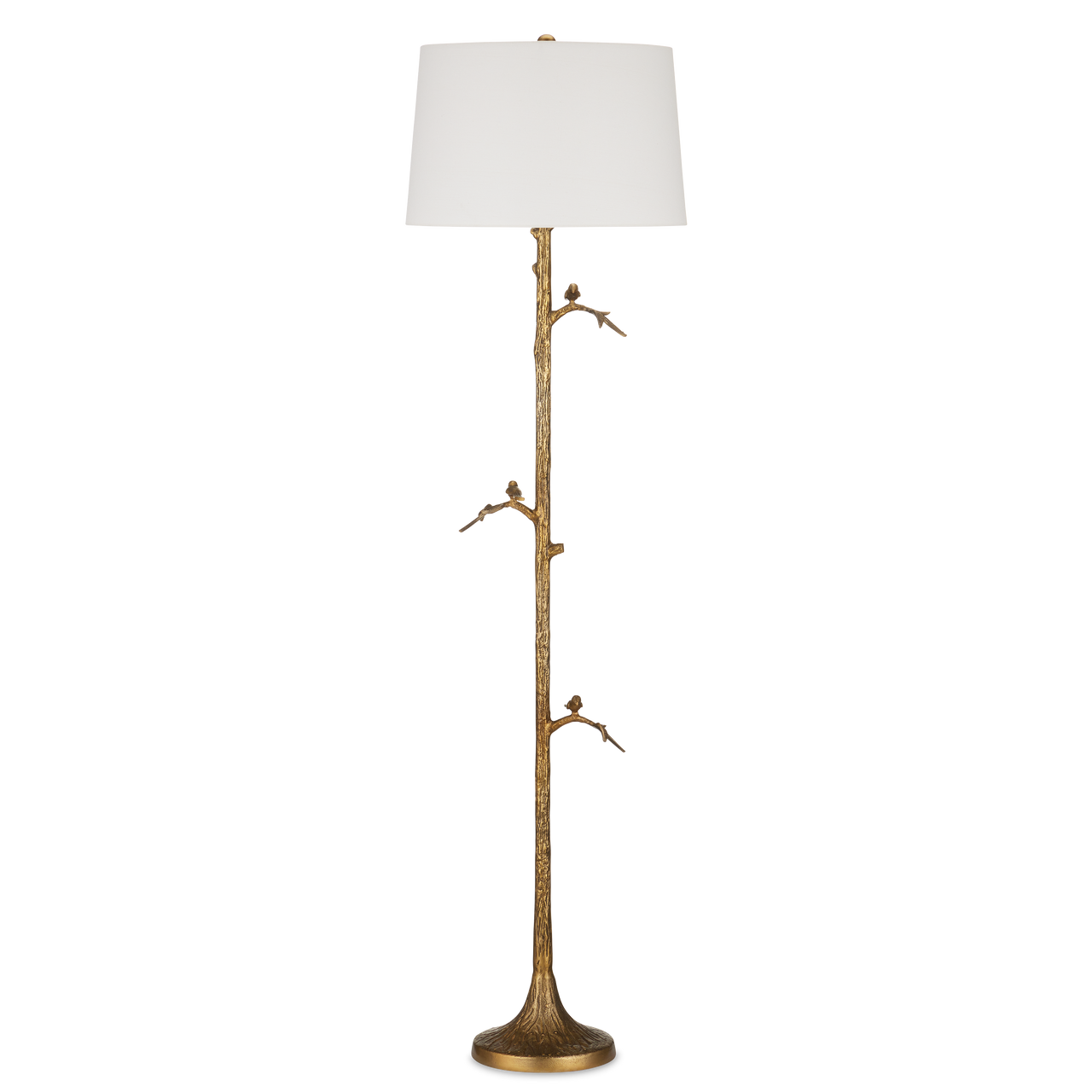 Currey & Co. Piaf Brass Floor Lamp 8000-0150