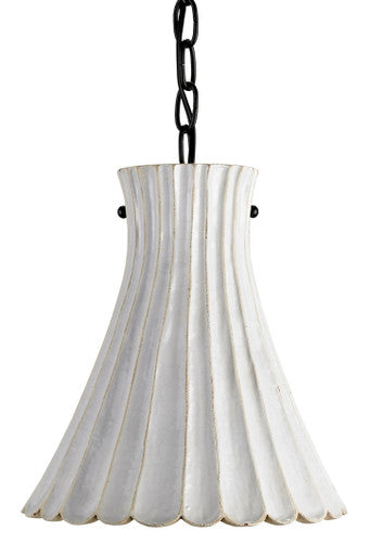 Currey & Co. Jazz White Pendant 9901