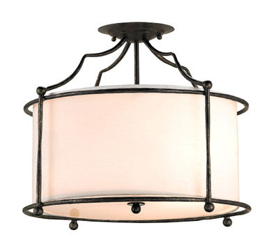 Currey & Co. Cachet Black Semi-Flush Mount 9904