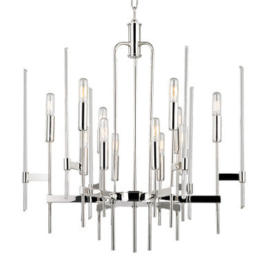 Hudson Valley Lighting Bari Chandelier in Polished Nickel 9912-PN