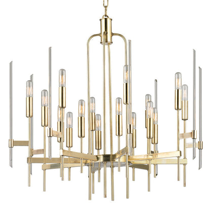 Hudson Valley Lighting Bari Chandelier in Aged Brass 9916-AGB