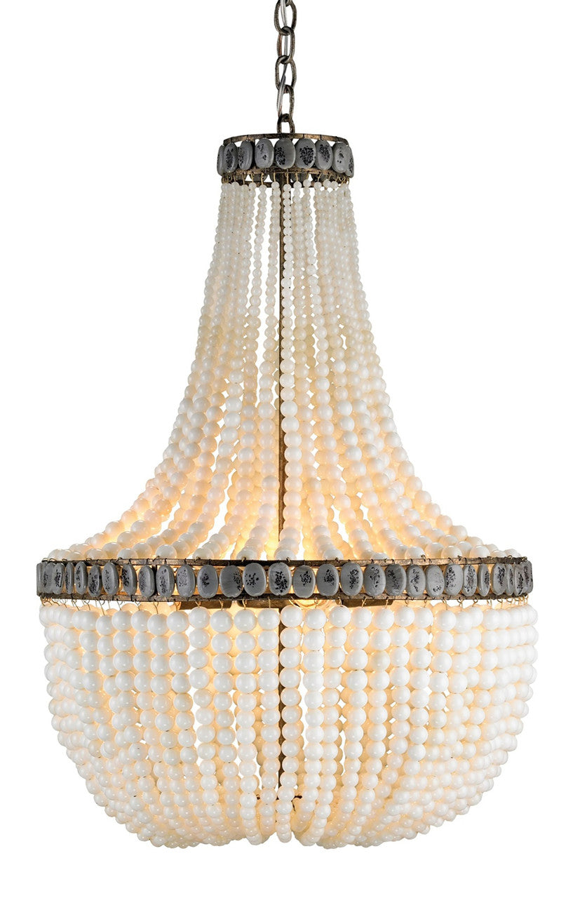 Currey & Co. Hedy Cream Chandelier 9970