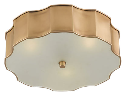 Currey & Co. Wexford Brass Flush Mount 9999-0001