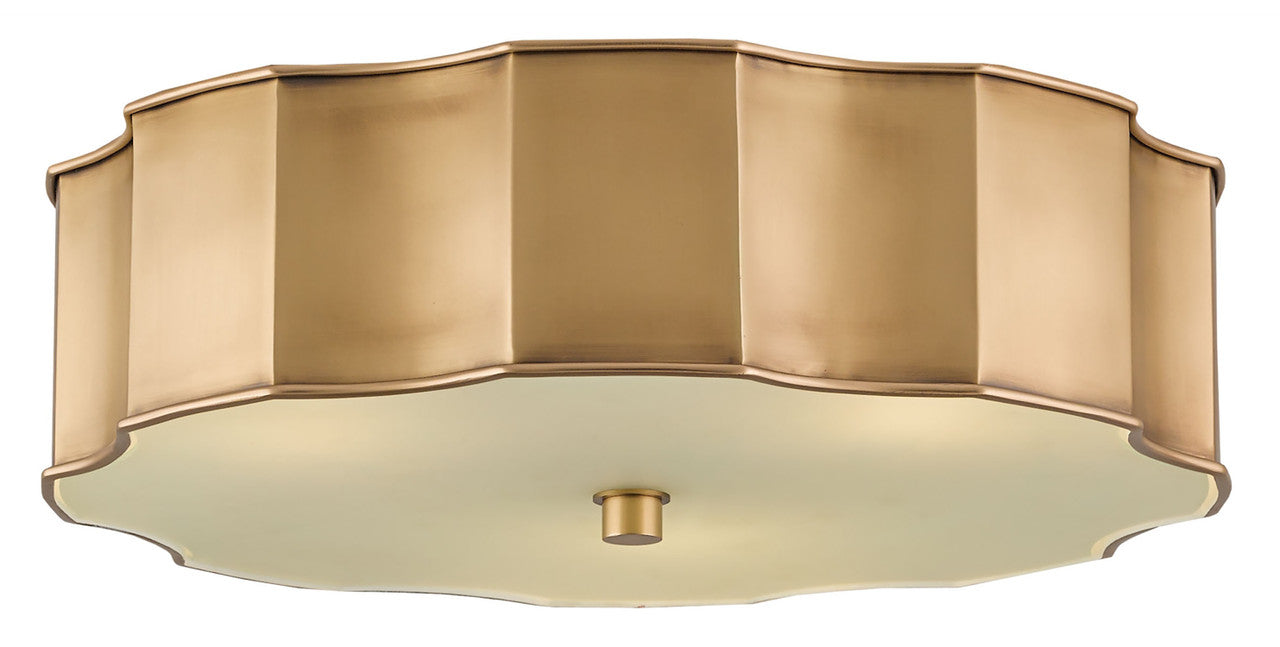 Currey & Co. Wexford Brass Flush Mount 9999-0001