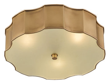 Currey & Co. Wexford Brass Flush Mount 9999-0001